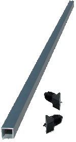 Wise Rail Deck Cable Railing - Anodized-Aluminum-Cable-brace-stairs