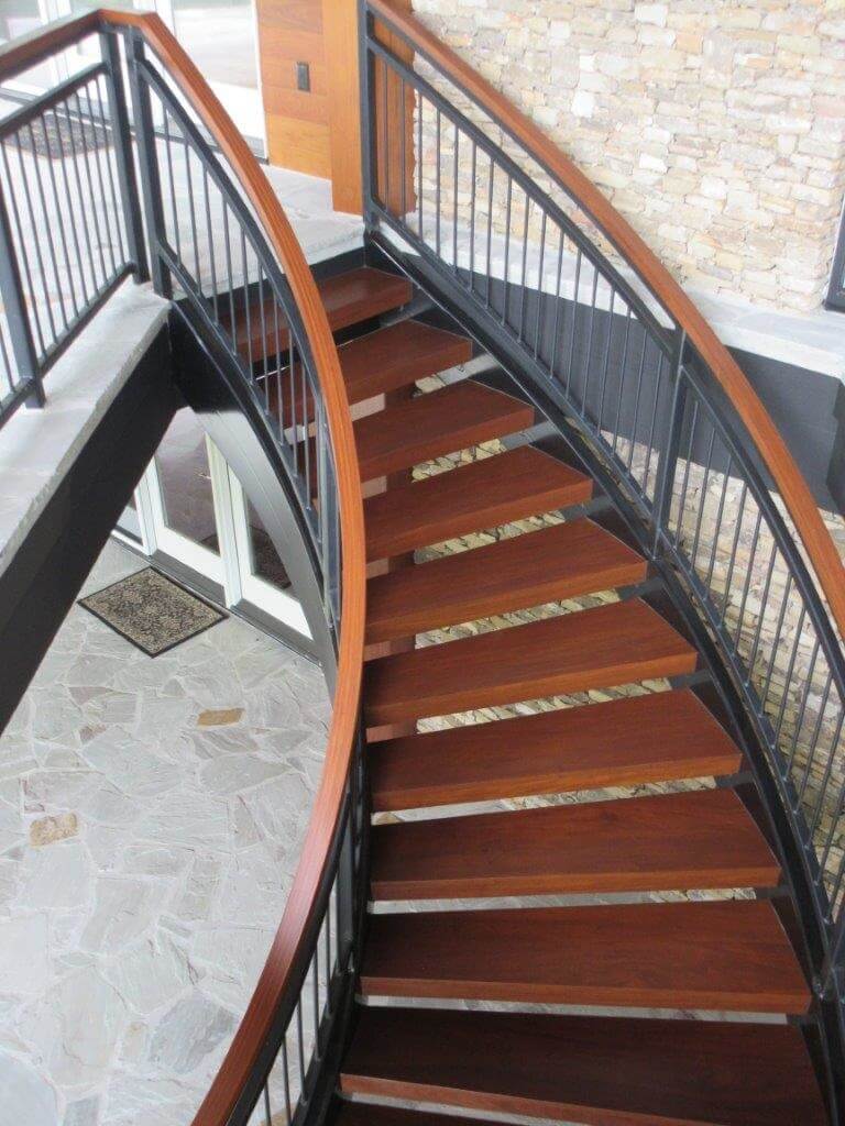 Ipe Spiral Stairs