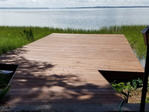 Cleaning and Refinishing a Cumaru dock - item6-1-300x225